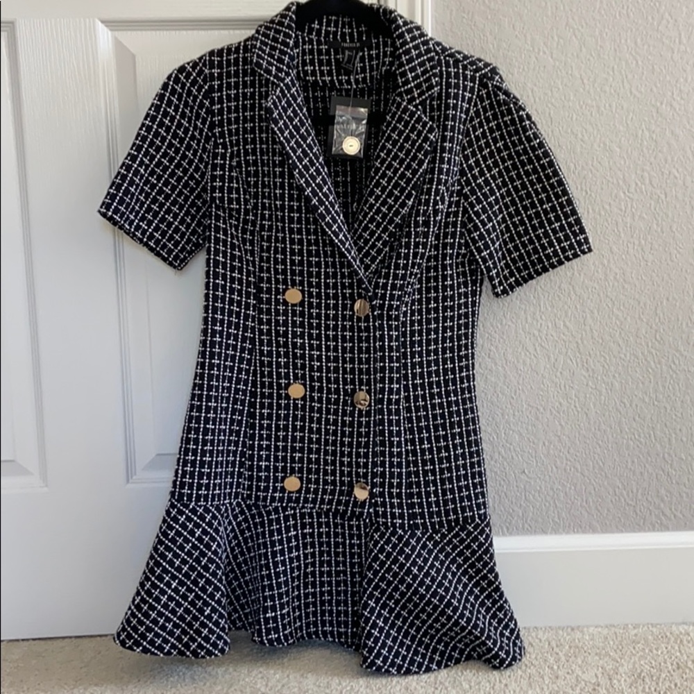Tweed blazer dress